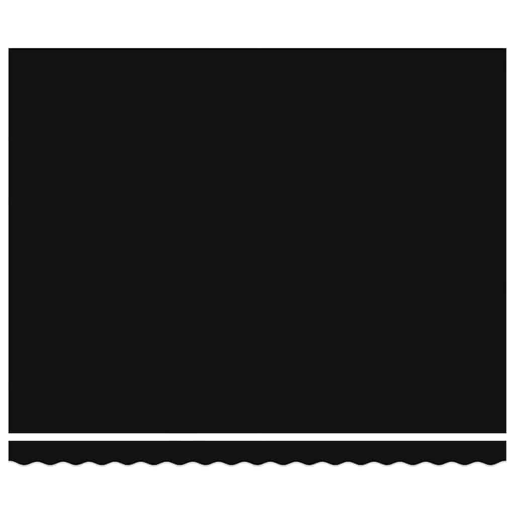 Reserveduk til markise Svart 400 × 350 cm Lerret