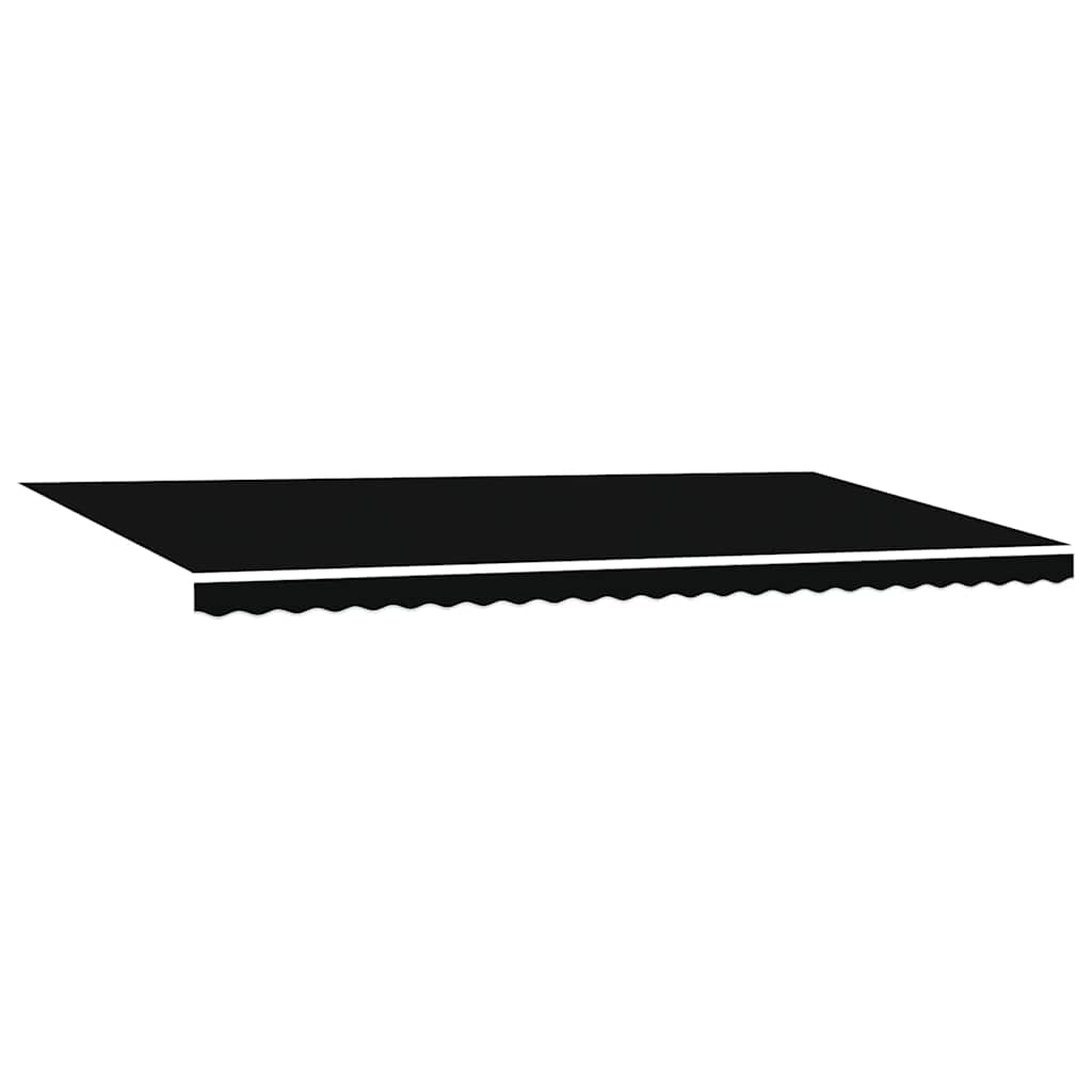 Reserveduk til markise Svart 600 × 300 cm Lerret