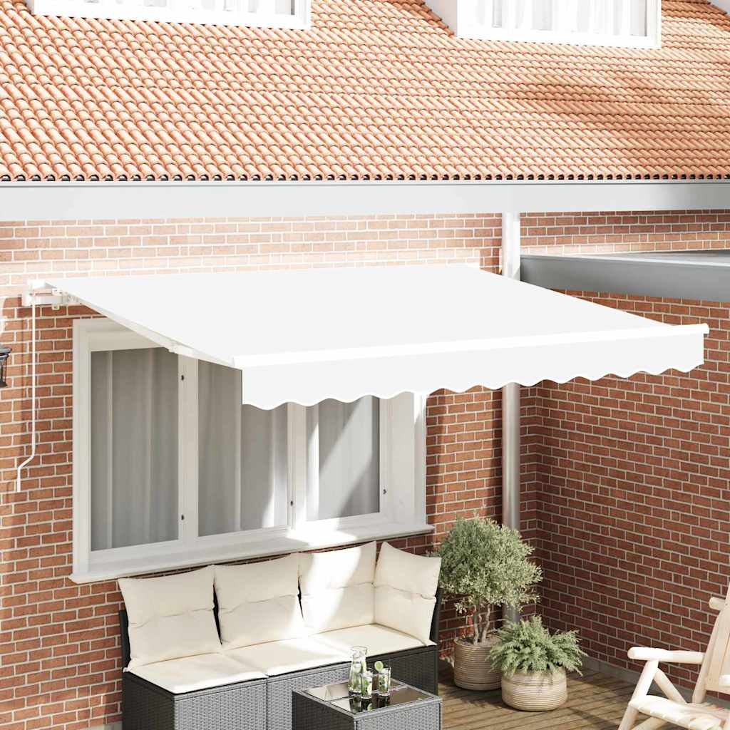 Reserveduk til markise Hvit 300 x 250 cm Lerret