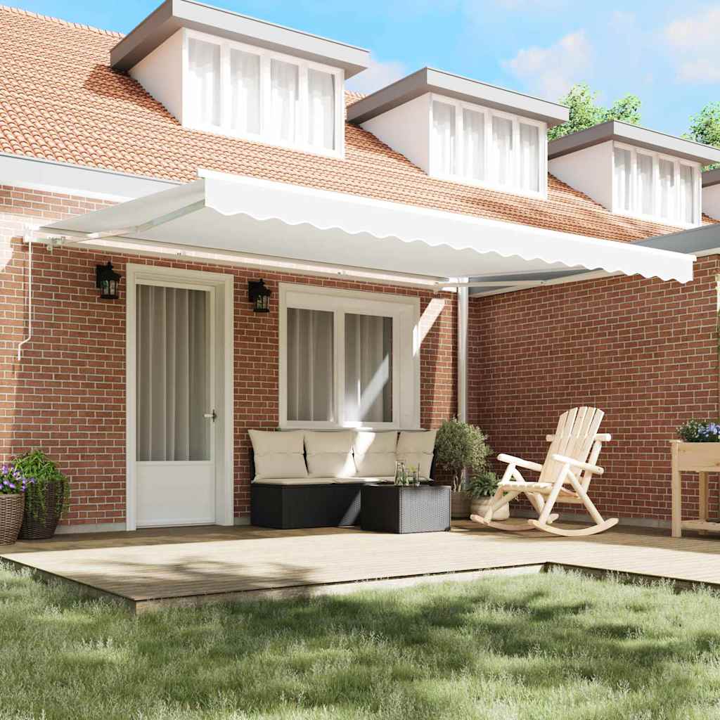 Reserveduk til markise Hvit 450 × 350 cm Lerret