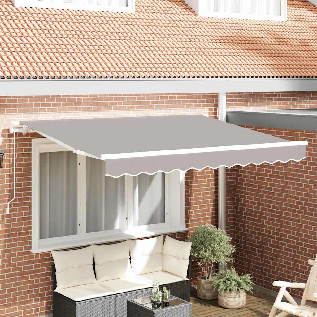 Reserveduk til markise Lysegrå 350 x 250 cm Lerret