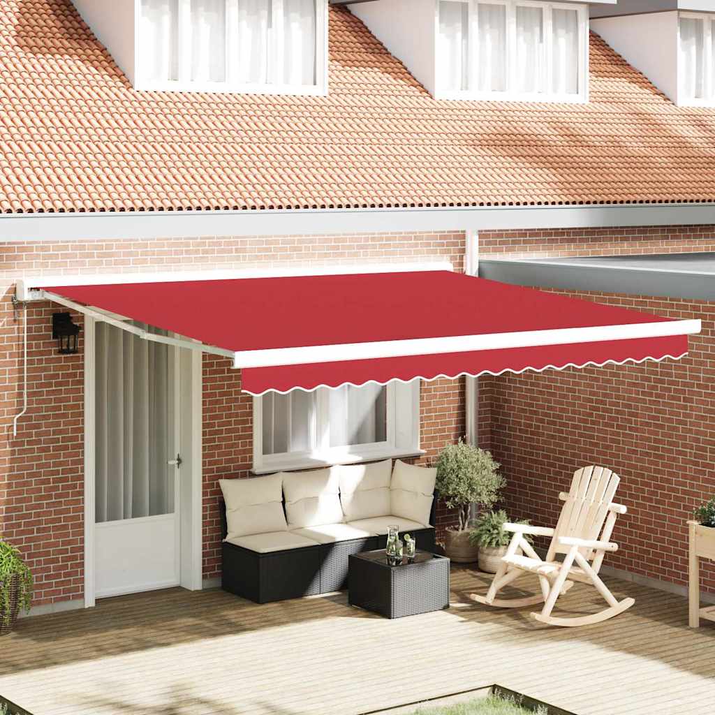 Reserveduk til markise Rød 400 × 300 cm Lerret