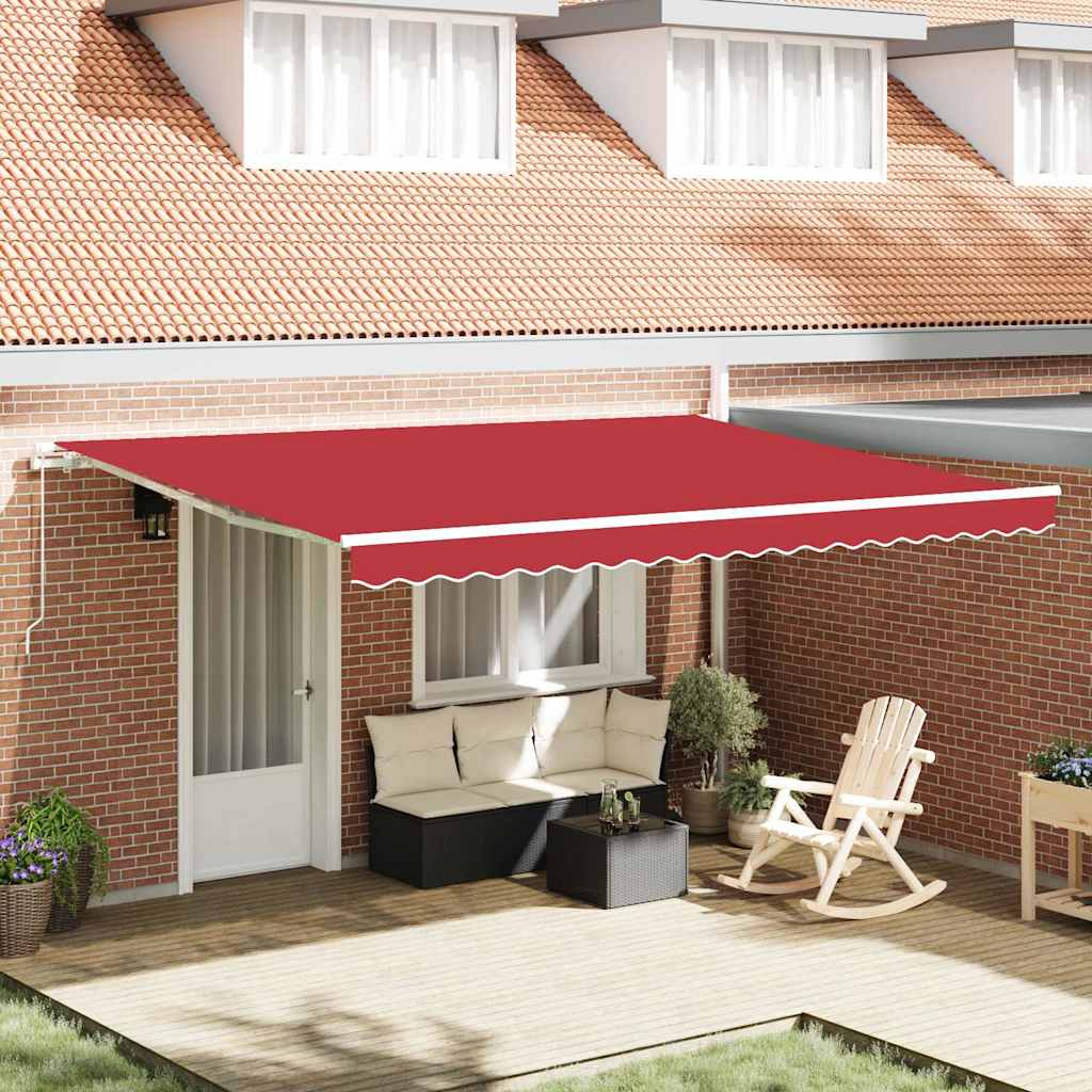 Reserveduk til markise Rød 450 × 350 cm Lerret