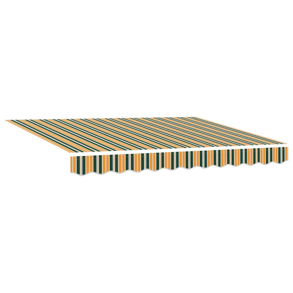 Reserveduk til markise Grønn og gul 350 x 250 cm Lerret
