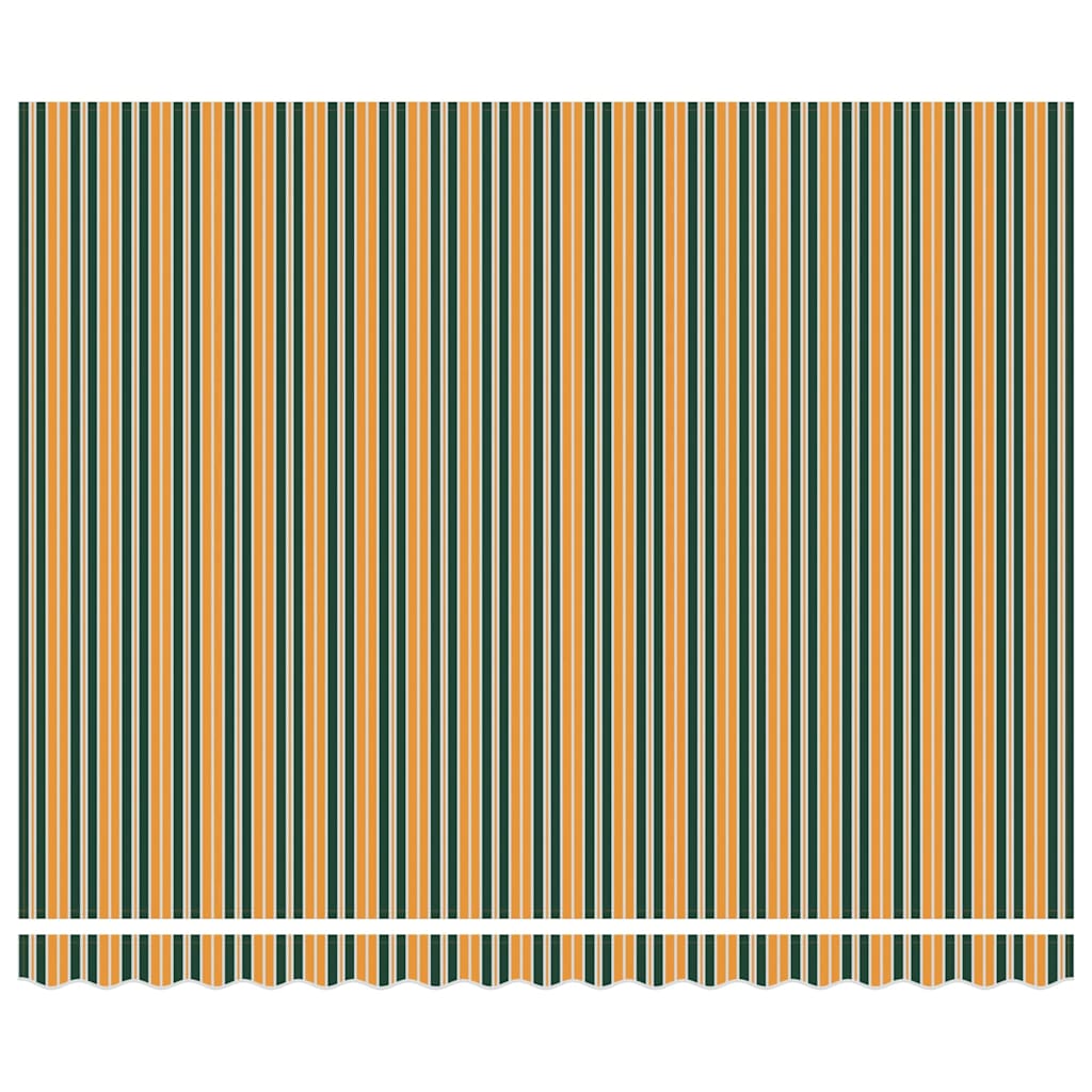 Reserveduk til markise Grønn og gul 400 × 300 cm Lerret