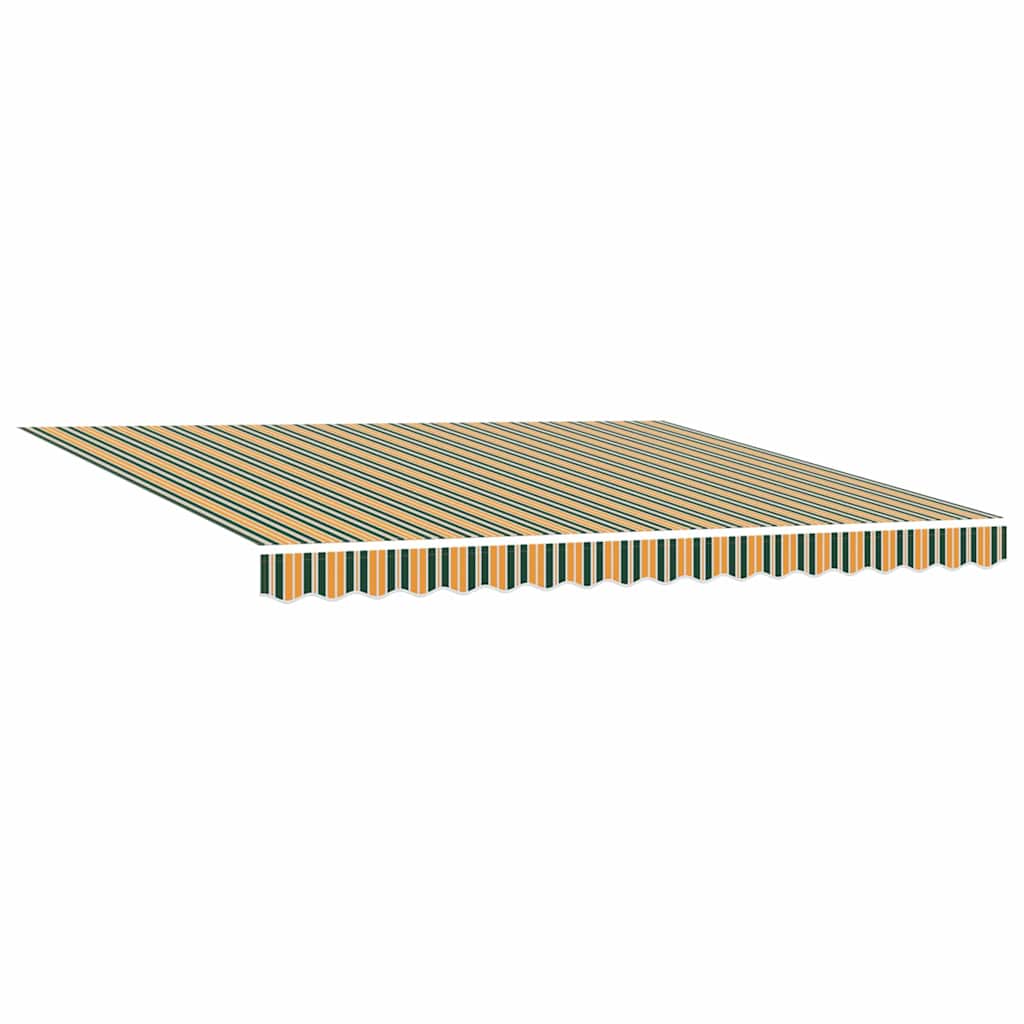 Reserveduk til markise Grønn og gul 400 × 350 cm Lerret