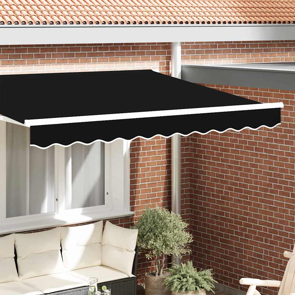 Markiseduk Svart 3.3 x 0.2 m Lerret