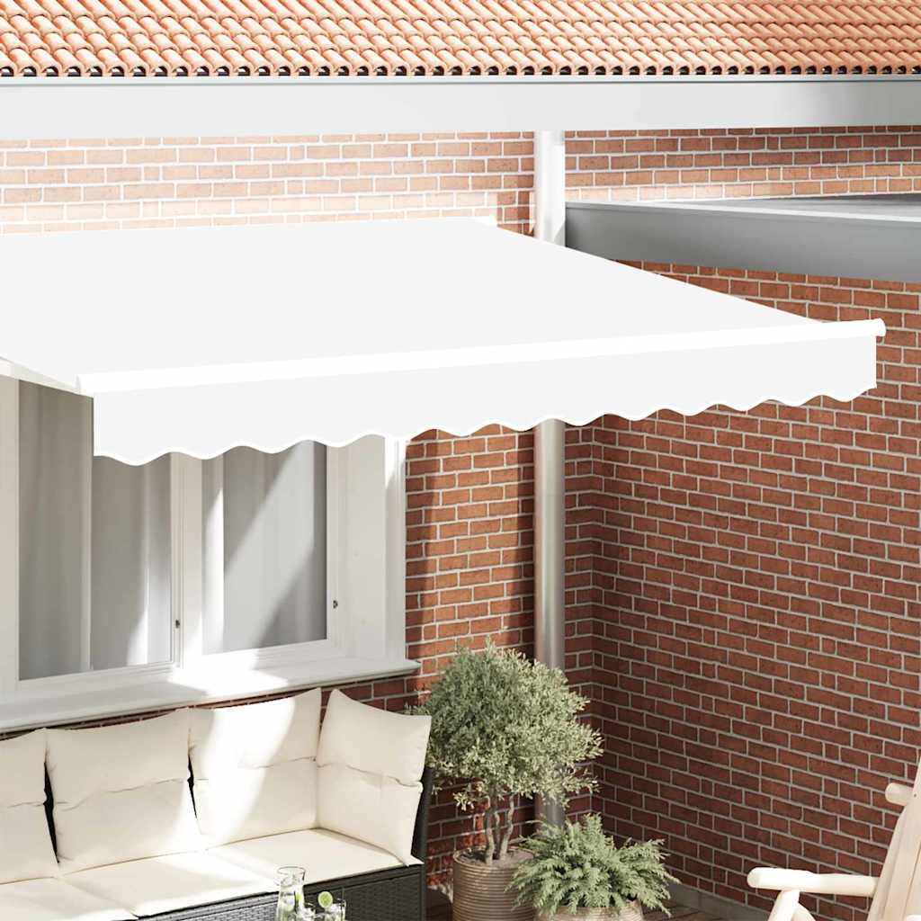 Markiseduk Hvit 2.3 x 0.2 m Lerret