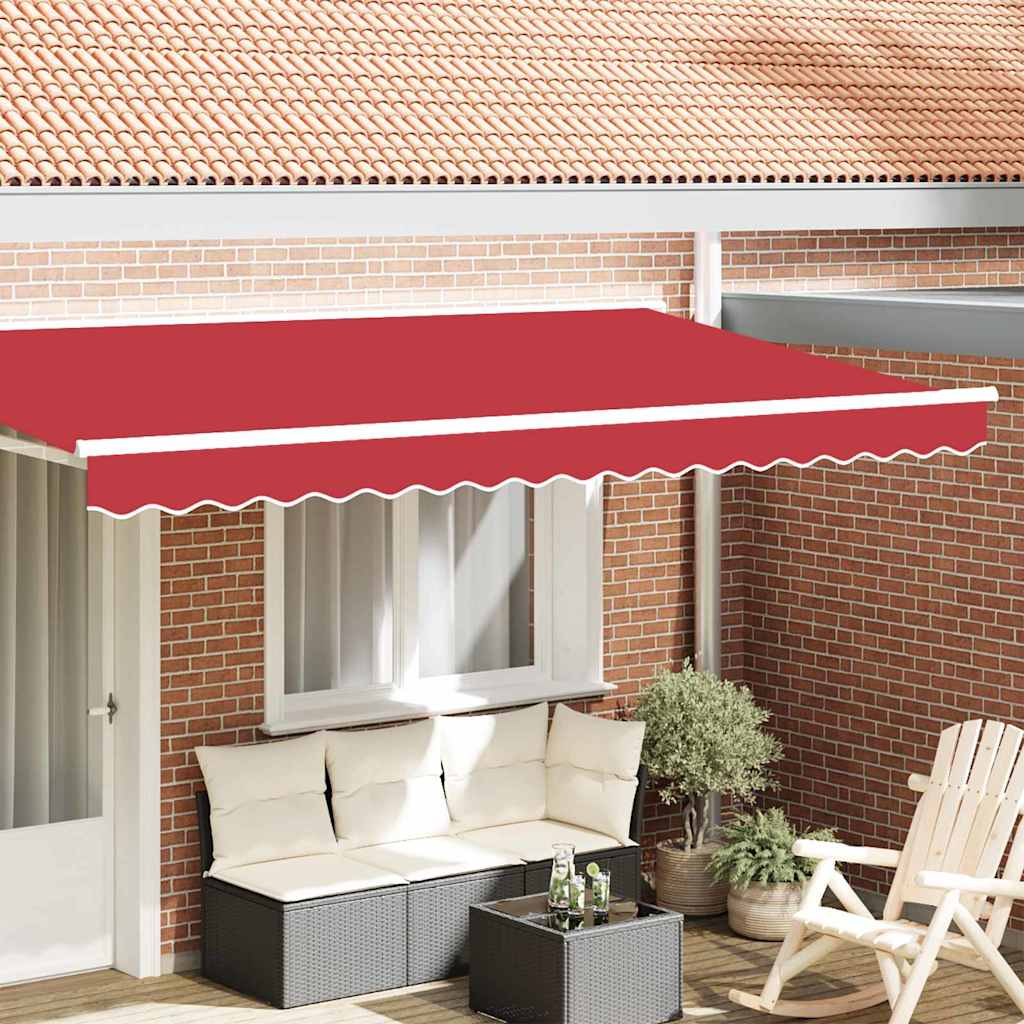 Markiseduk Rød 3.3 x 0.2 m Lerret