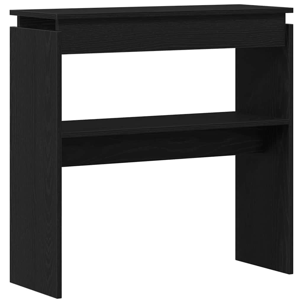 Konsollbord Svart Eik 80x30x80 cm Ingeniørtre