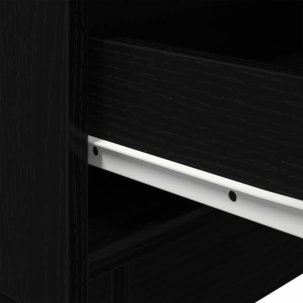 Nattbordskap med skuff med Svart Eik 45 x 40 x 55 cm