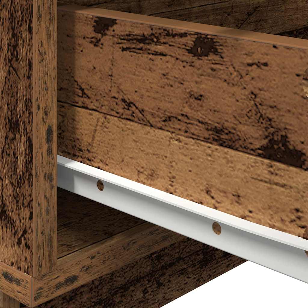 Nattbord med skuff Gamle tre 70 x 36 x 40.5 cm Konstruert tre