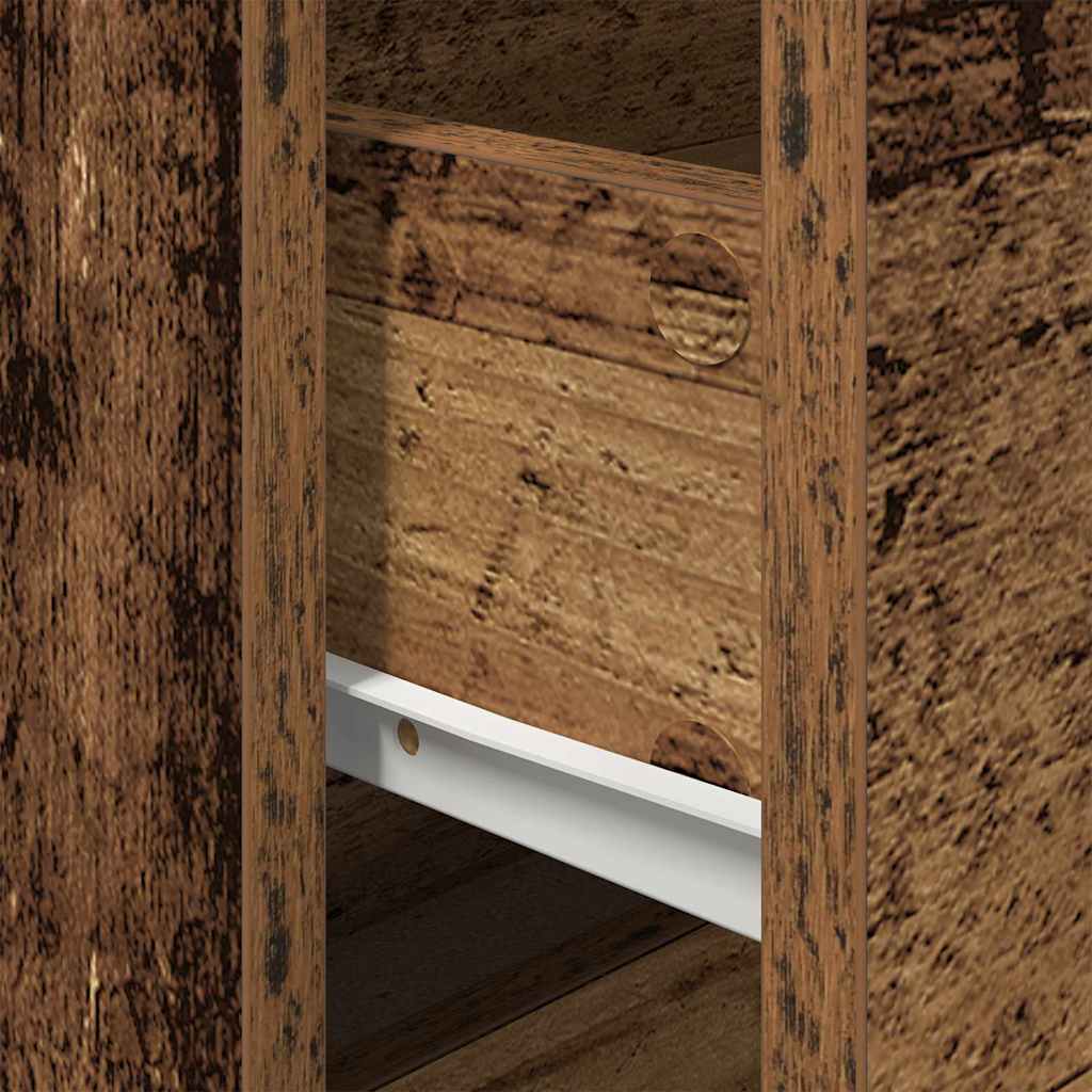 Vegghengt nattbord Gammelt tre 50 x 39 x 41 cm Konstruert tre