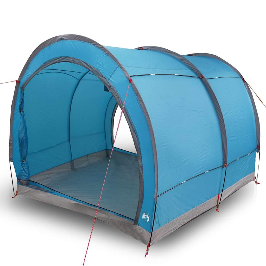 Sykkelbod med tak med lagring med luftventil Blå 256 x 222 x 182 cm