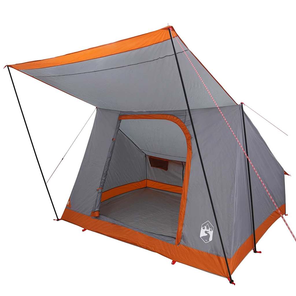 Camping Telt Grå og oransje 223 x 163 x 130 cm Polyester