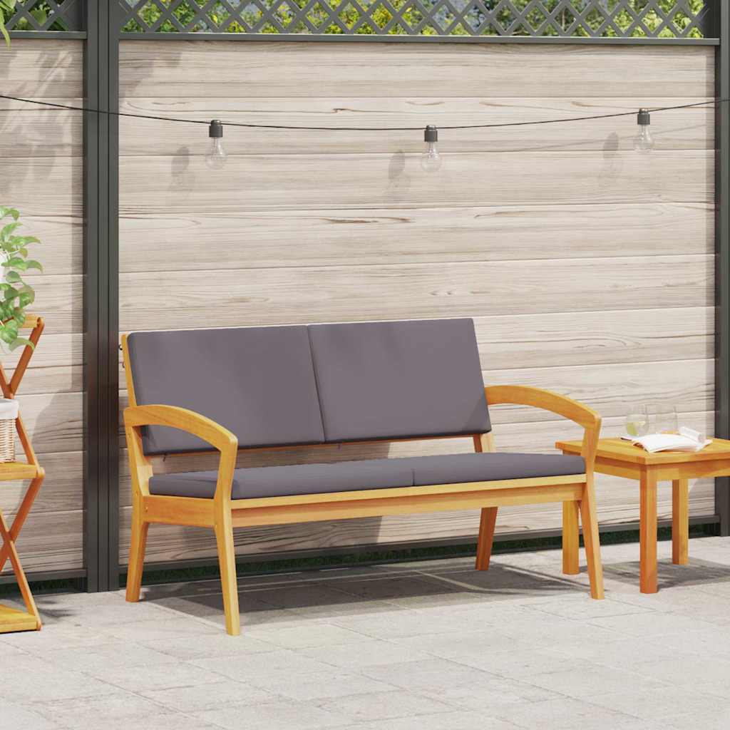 Hagebenk med puter 115x70x72 cm Solid akasietre