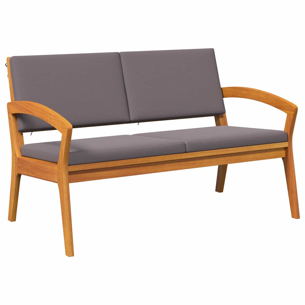 Hagebenk med puter 115x70x72 cm Solid akasietre
