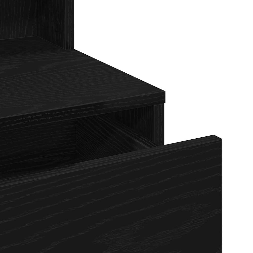 Sminkebord Svart eik 80 x 41 x 144.5 cm Konstruert tre