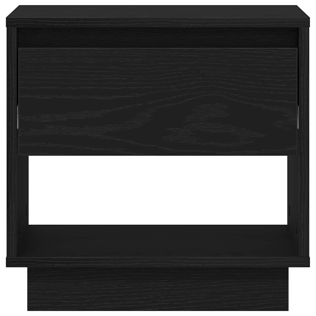 Nattbord 2 pcs Svart eik 45 x 34 x 44 cm Konstruert tre