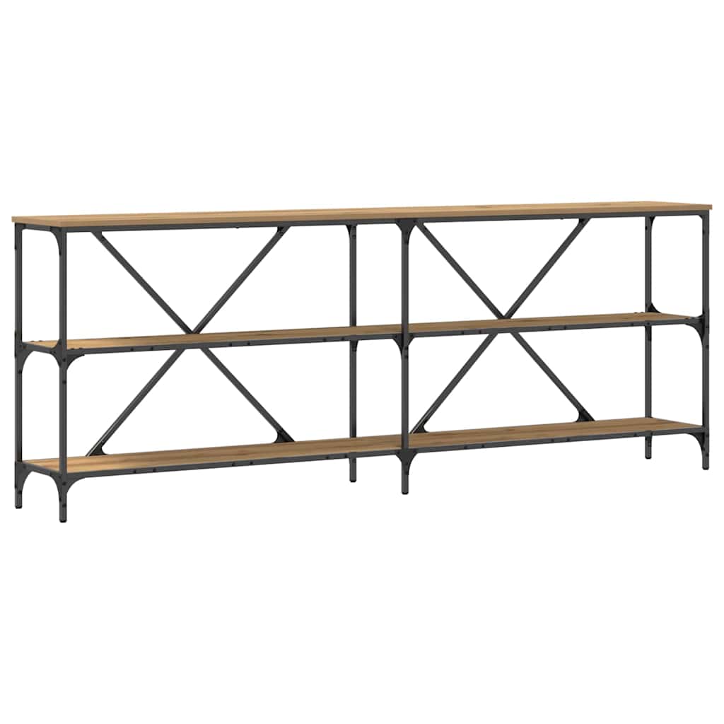 Konsollbord med hylle Annet artisan eik 200 x 30 x 75 cm