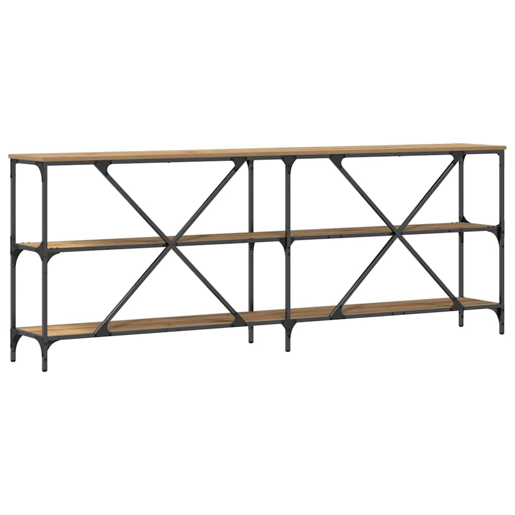 Konsollbord med hylle Annet artisan eik 200 x 30 x 75 cm