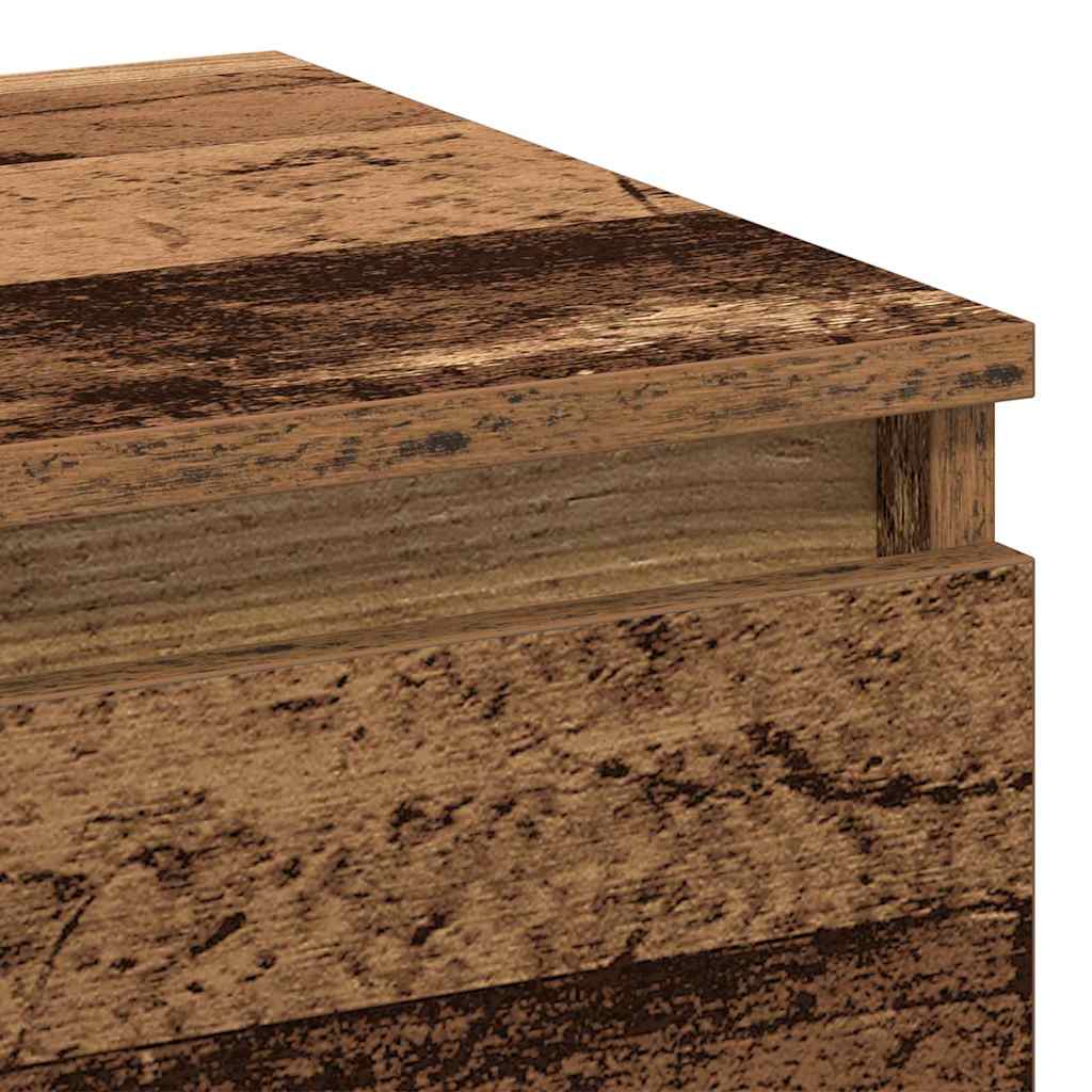 Nattbordskap 2 pcs Gammelt tre 40 x 35 x 50 cm Konstruert tre