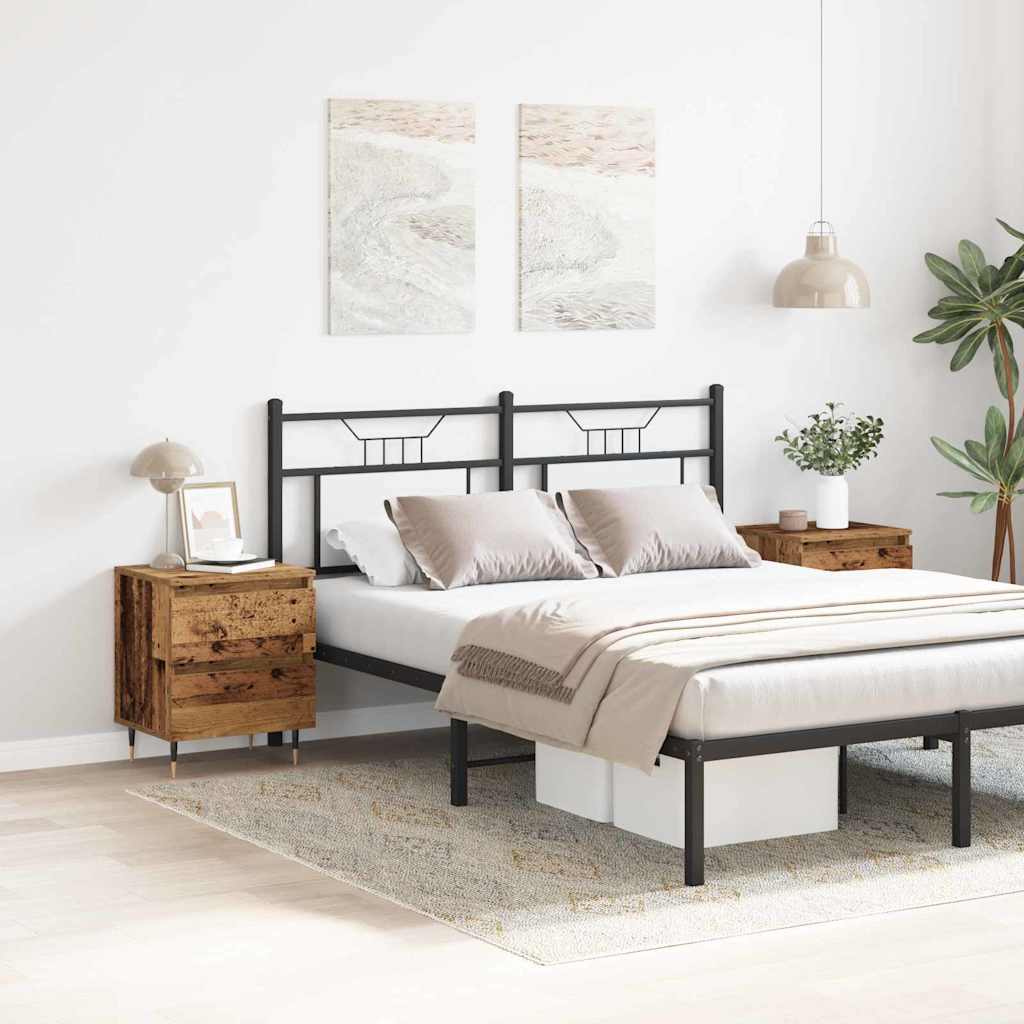 Nattbordskap 2 pcs Gammelt tre 40 x 35 x 50 cm Konstruert tre