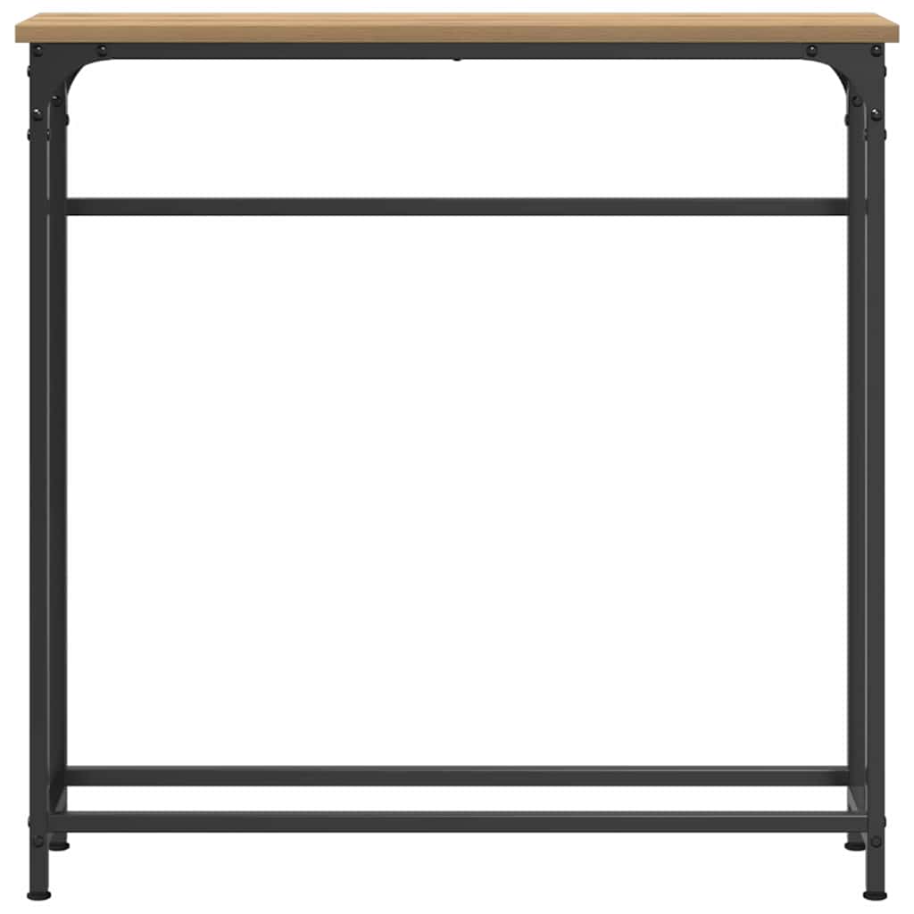 Konsollbord artisan eik 75 x 19.5 x 75 cm Ingeniørtre og metall