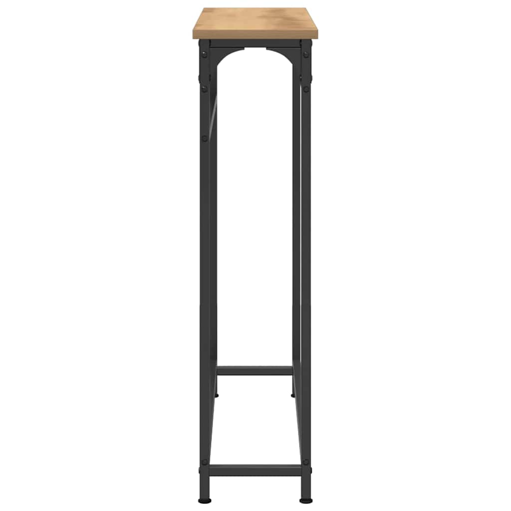 Konsollbord artisan eik 75 x 19.5 x 75 cm Ingeniørtre og metall