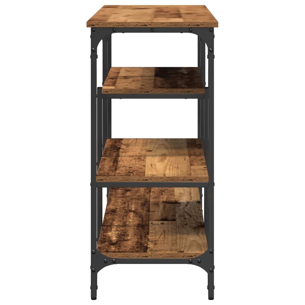 Konsollbord Gammelt tre 100 x 35 x 75 cm Ingeniørtre og metall