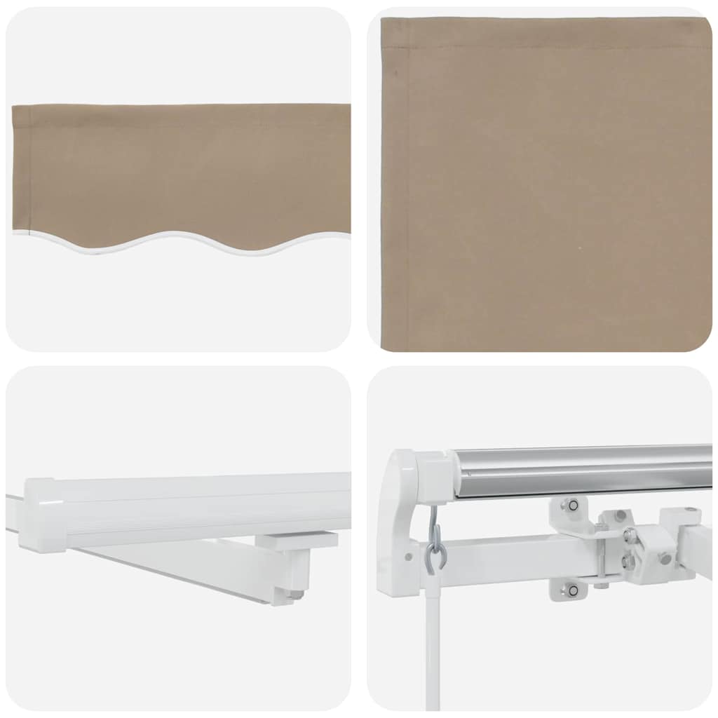 Innvendbar Markise med Beige 300 x 250 cm stoff