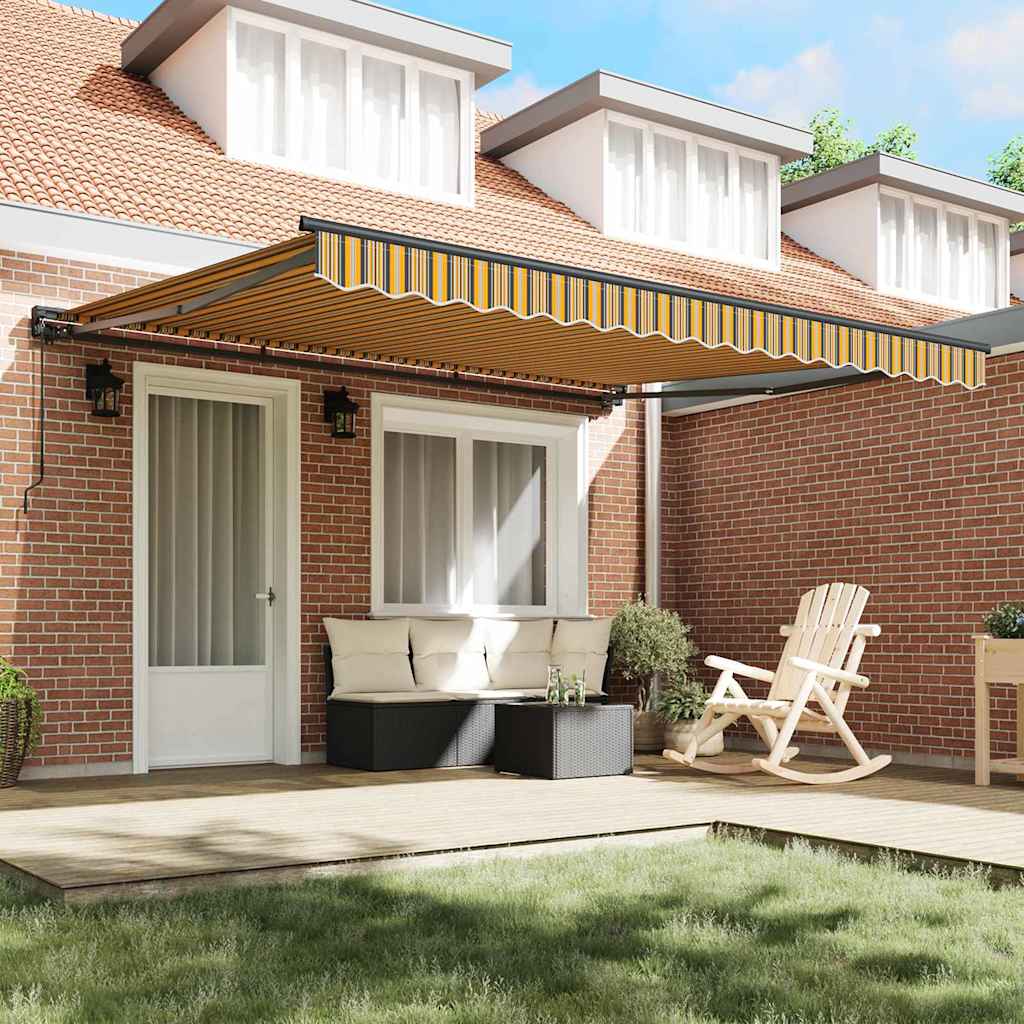 Innvendbar Markise Fargerik stripe 400x300 cm stoff