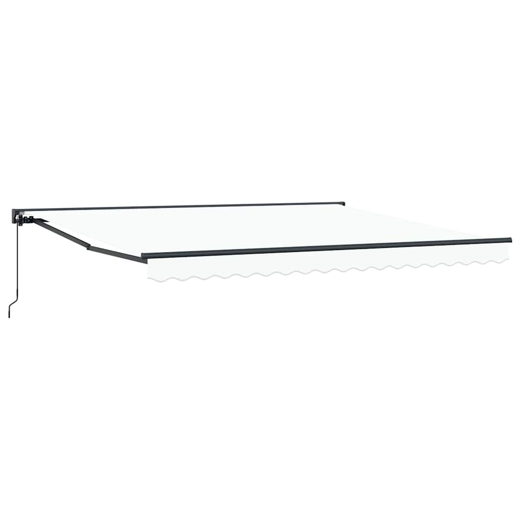 Innvendbar Markise Hvit 400x300 cm stoff