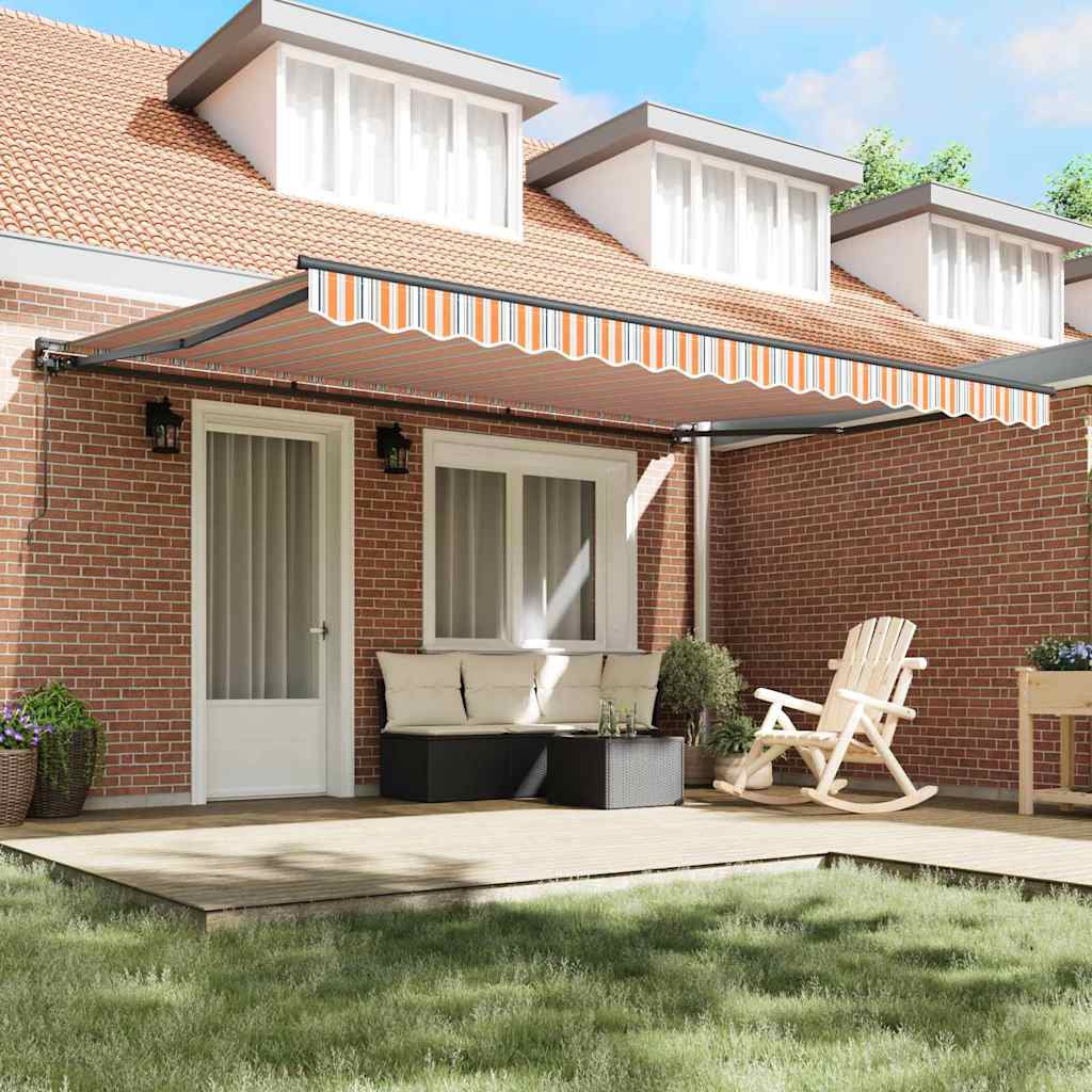 Innvendbar Markise Fargerik stripe 450x300 cm stoff