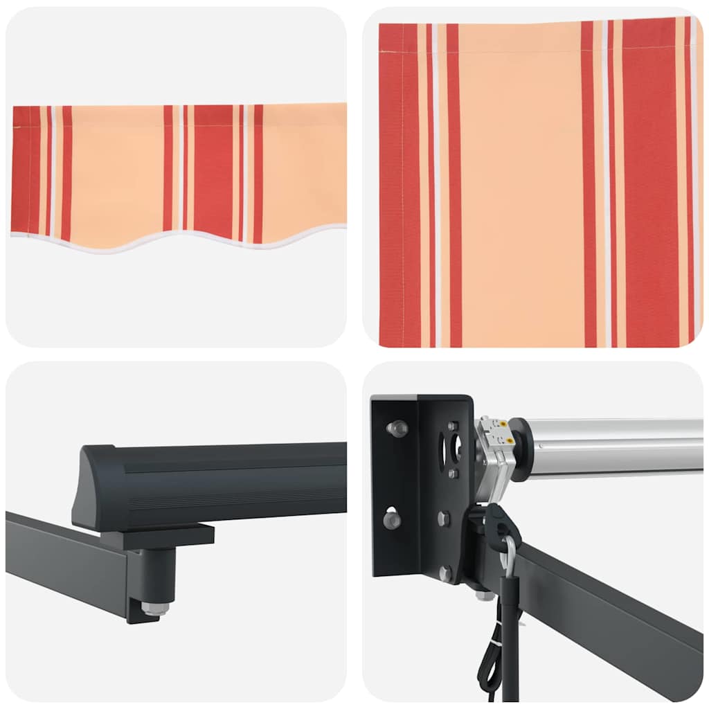 Automatisk Utfellbar Markise Krem og Oransje 500x300 cm
