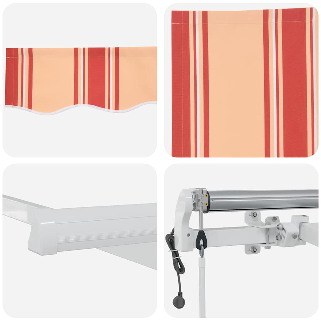 Innvendbar Markise 500 × 350 cm gul og oransje