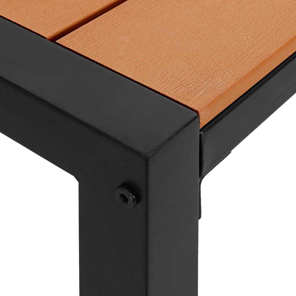 Hage Spisegruppe med pute 3 pcs Brun Stål