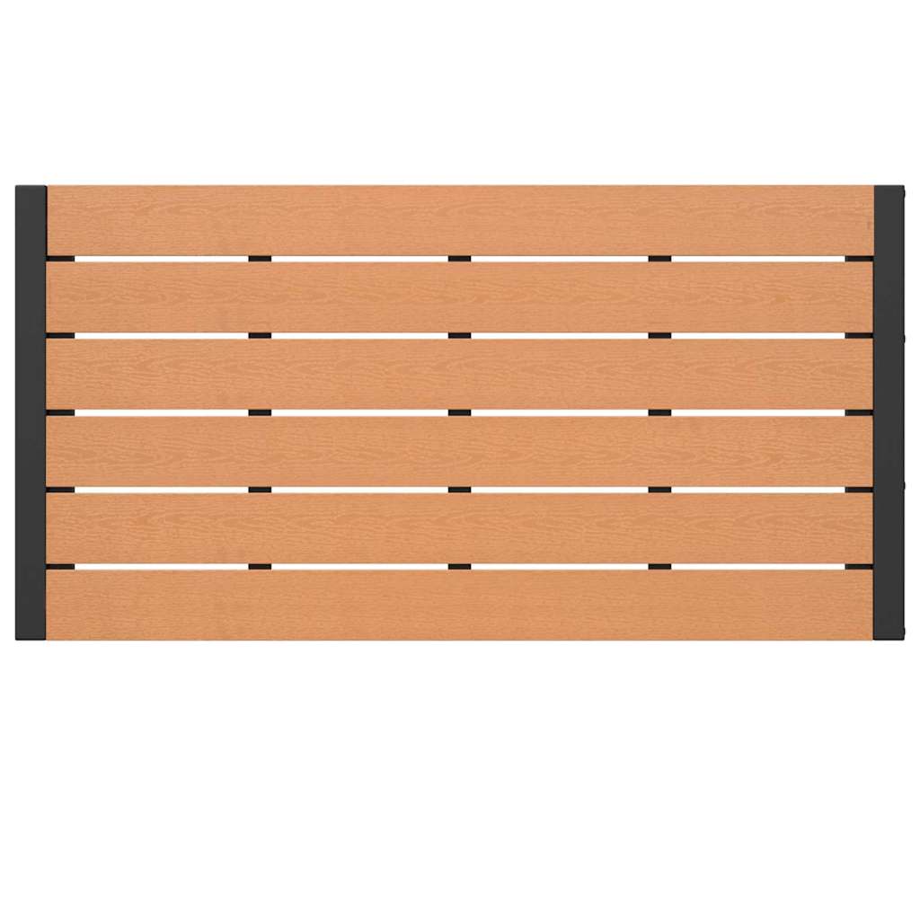 Hage Spisegruppe med pute 3 pcs Brun Stål