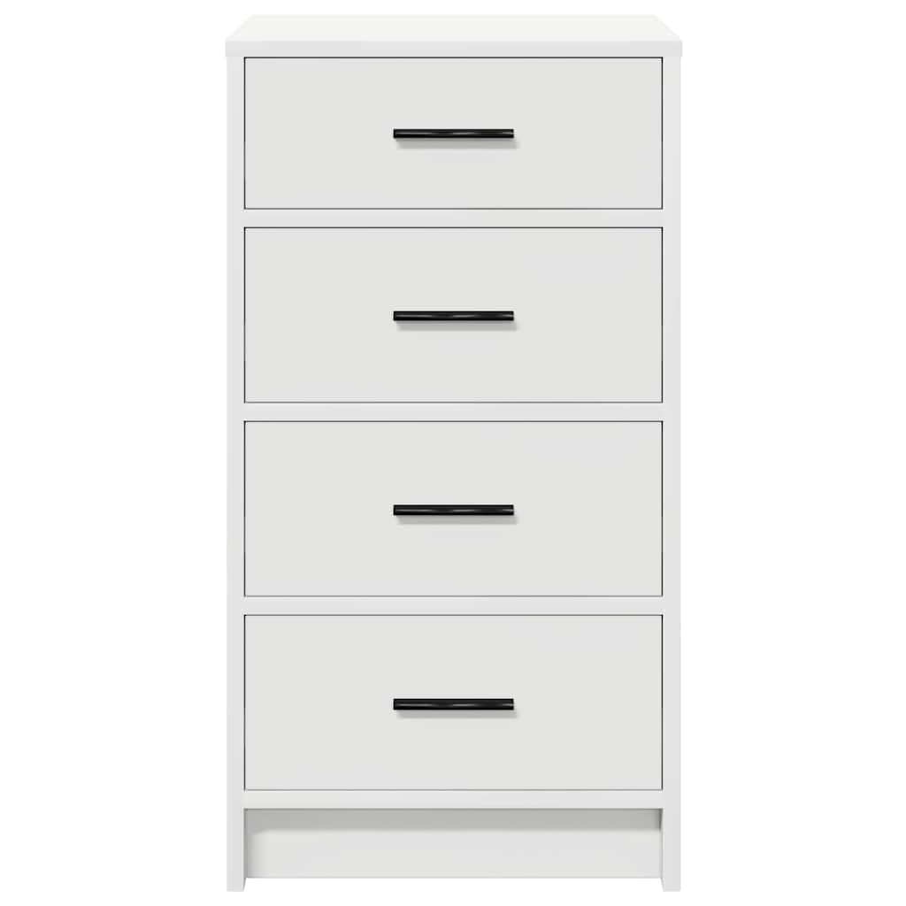 Serviesskap med skuff Hvit 40 x 41 x 75 cm Konstruert tre