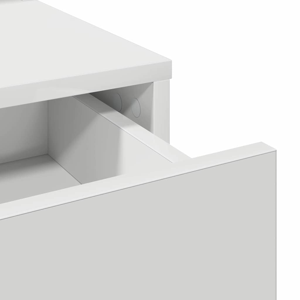Sminkebord med skuff Hvit 50 x 41 x 140 cm Konstruert tre