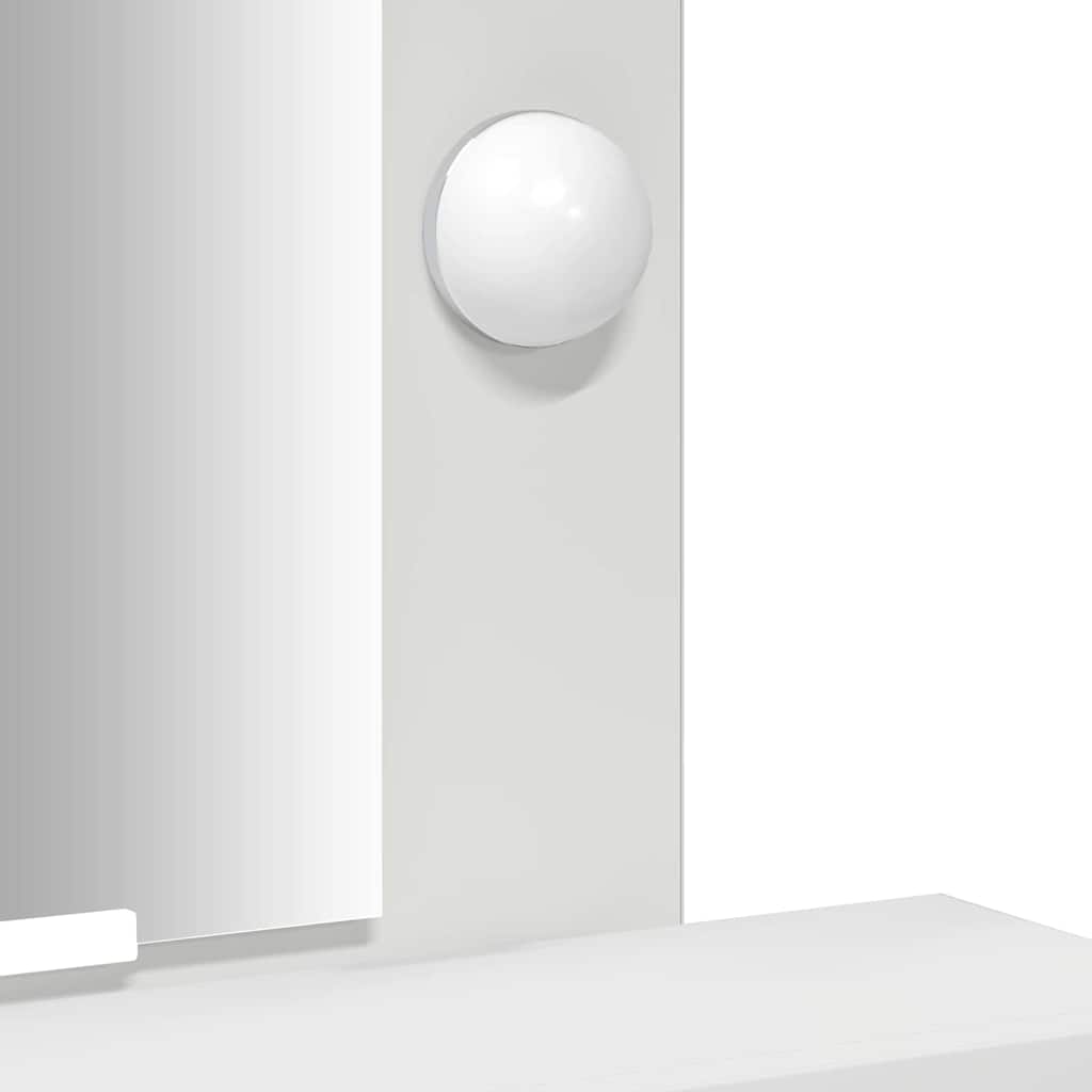 Sminkebord med skuff Hvit 50 x 41 x 140 cm Konstruert tre