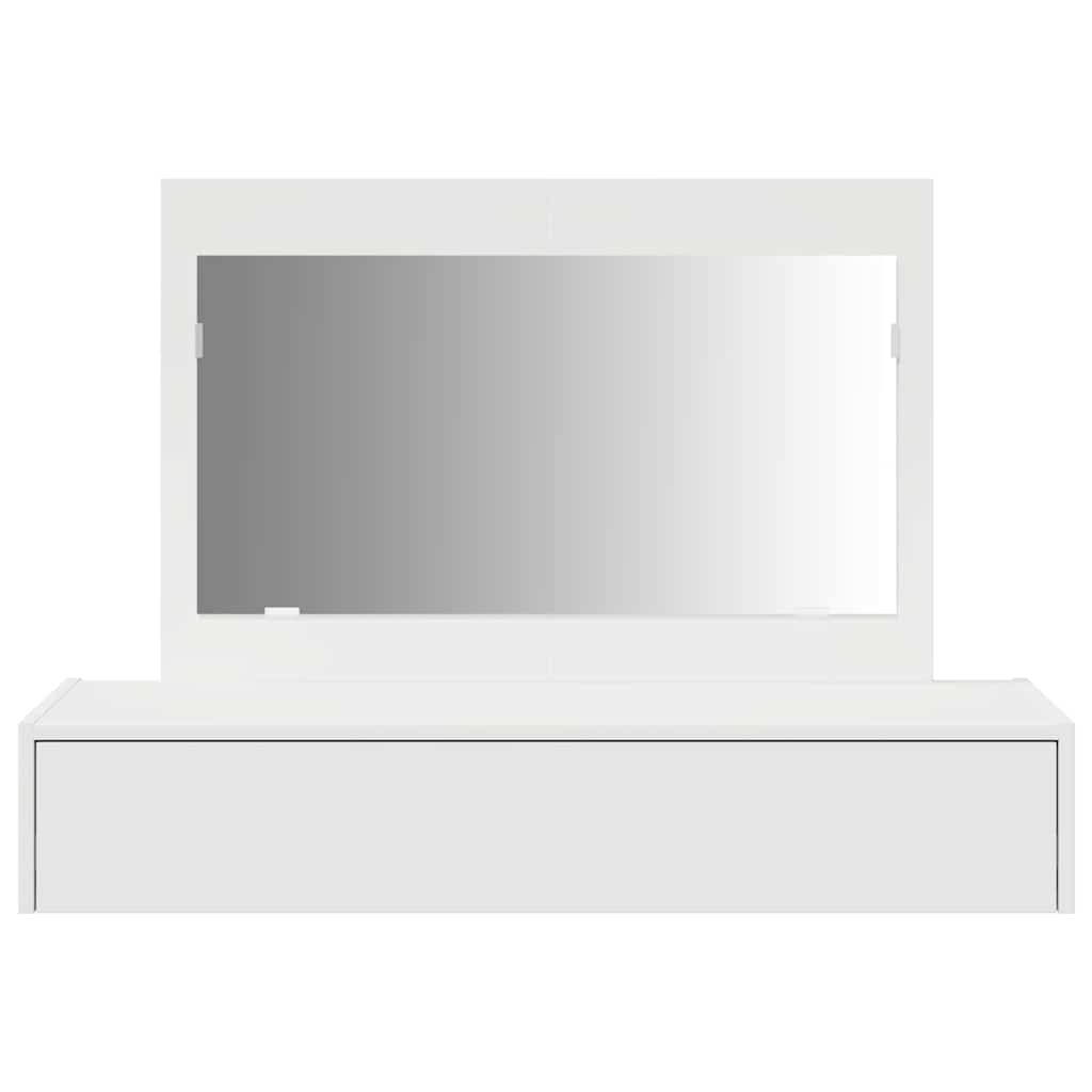 Sminkebord med skuff Hvit 100 x 40 x 70 cm Konstruert tre