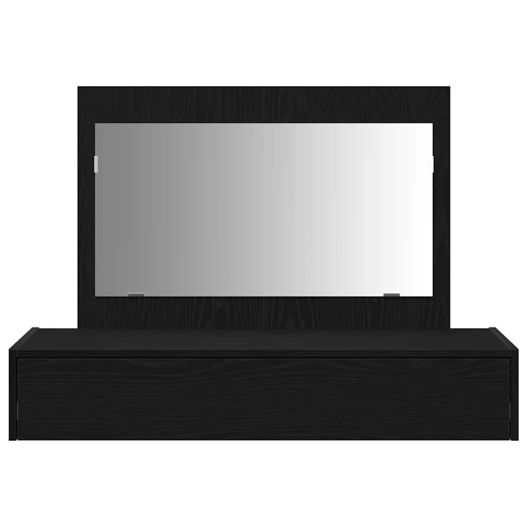 Sminkebord med skuff Svart 100 x 40 x 70 cm Konstruert tre