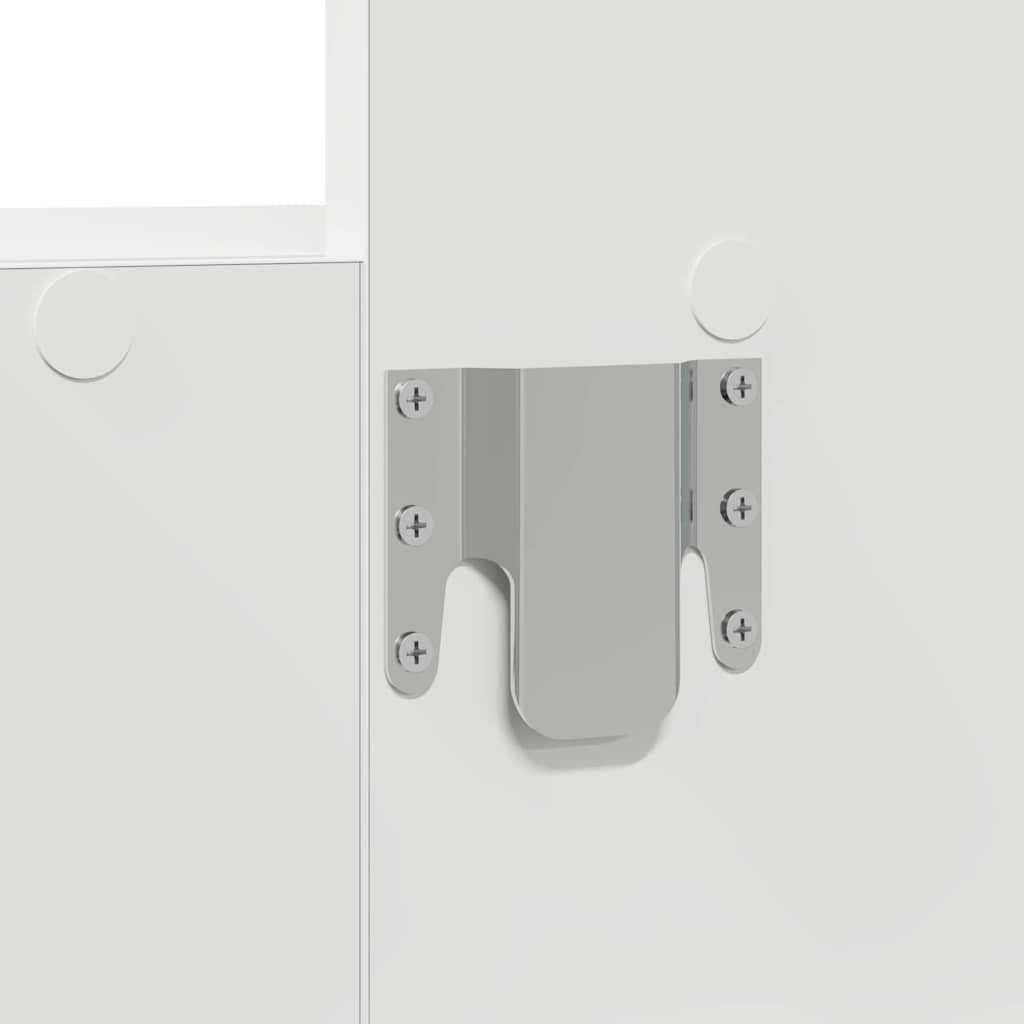 Sminkebord med skuff Hvit 60 x 40 x 70 cm Konstruert tre