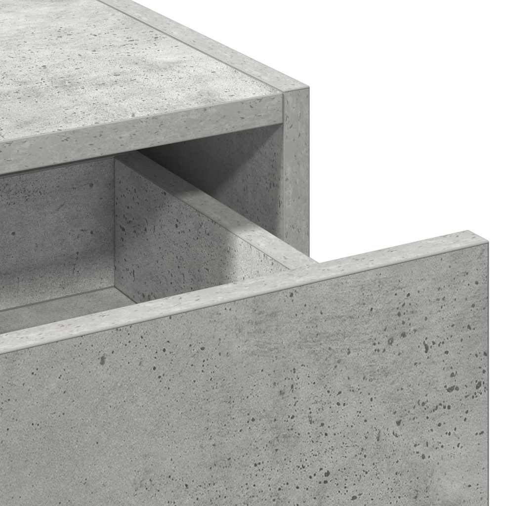 Sminkebord med skuff Grå 60 x 40 x 70 cm Konstruert tre