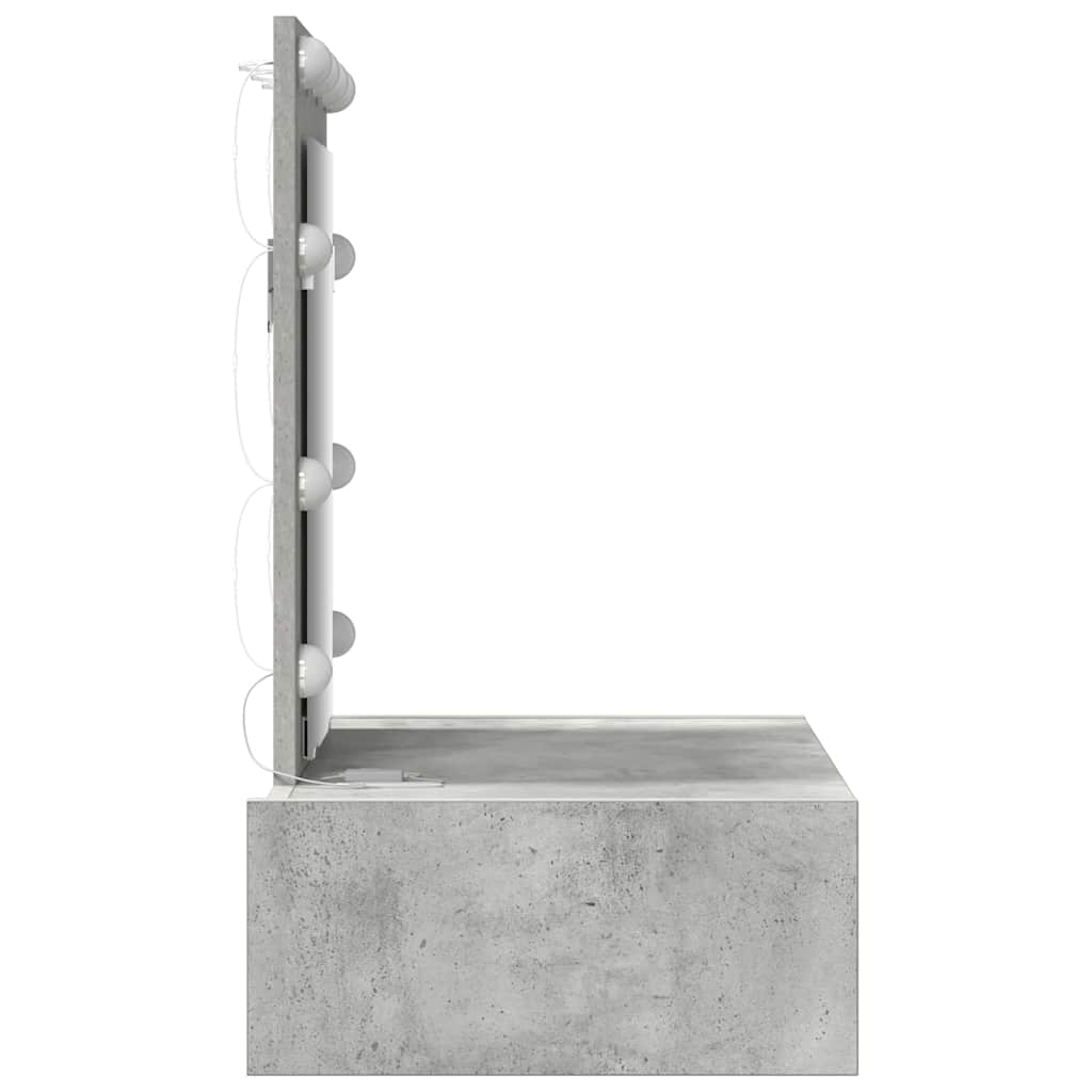 Sminkebord med skuff Grå 60 x 40 x 70 cm Konstruert tre