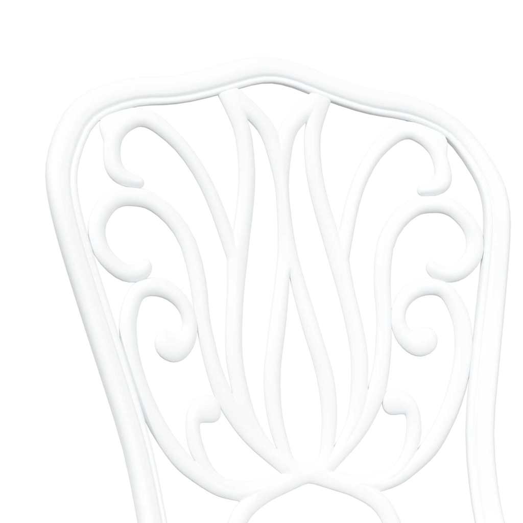 Hage Bistro Sett 3 pcs Hvit Aluminium