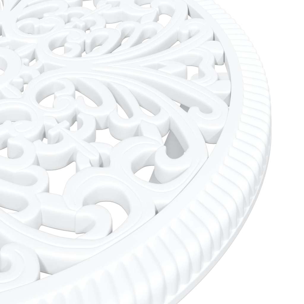 Hage Bistro Sett 3 pcs Hvit Aluminium