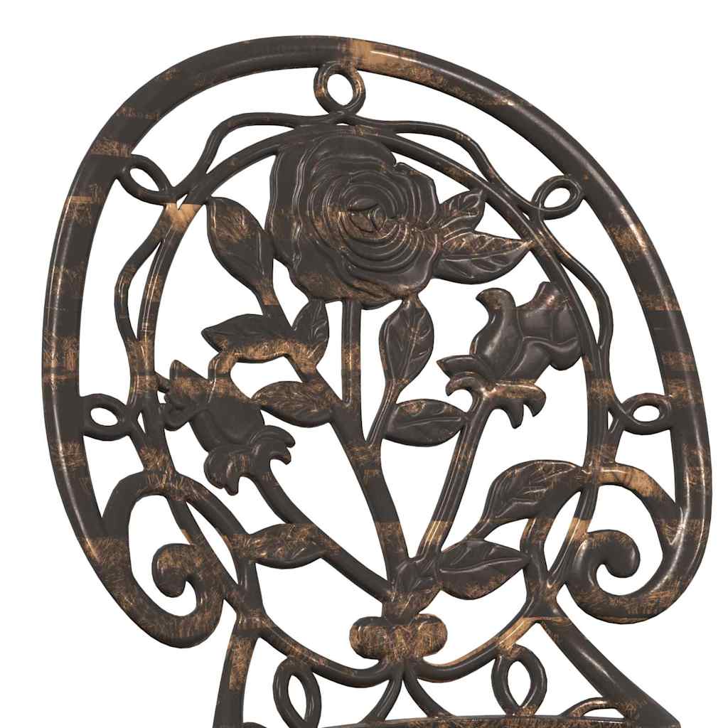 Hage Bistro Sett 3 pcs Bronse Aluminium