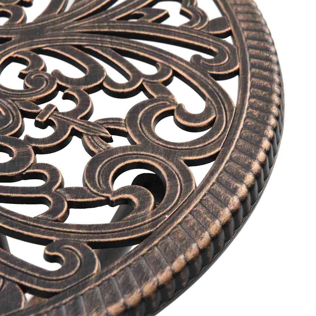 Hage Bistro Sett 3 pcs Bronse Aluminium